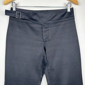 Gucci Flare Pants Belt Buckle Low Rise Slacks Black Size IT 38